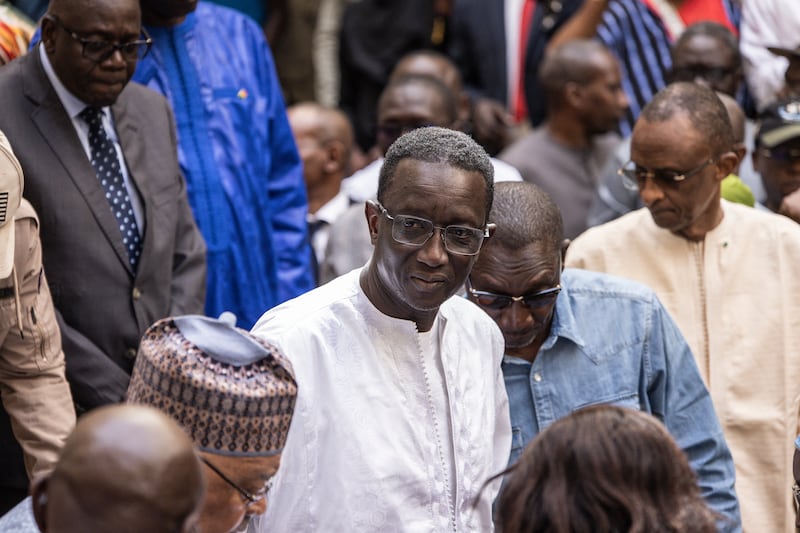 Former prime minister of Senegal and presidential candidate Amadou Ba secured 31 per cent of the vote compared with 56 per cent of the vote for Bassirou Diomaye Faye. Photograph: John Wessels/AFP/Getty
