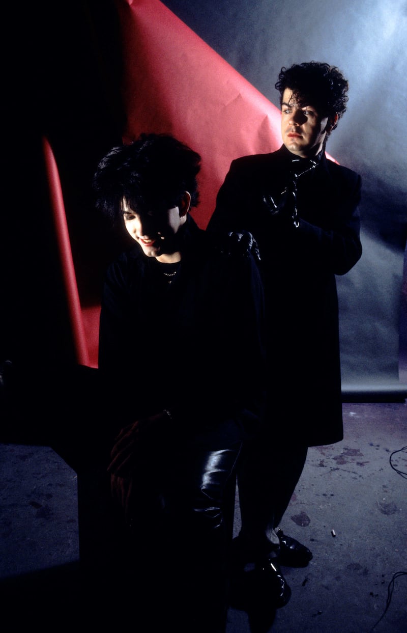 Robert Smith and Lol Tolhurst of The Cure in 1983. Photograph: Fin Costello/Redferns