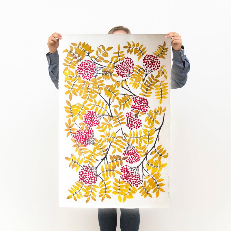 Rowan Canopy Autumn print by Superfolk (€240, superfolk.com)