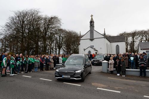 ‘Ireland is crying’: Saoírse Ruane’s funeral takes place in Co Galway