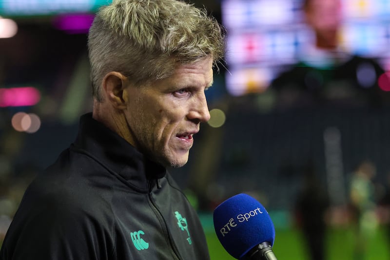 Ireland interim head coach Simon Easterby has been floated as a potential replacement for Gatland. Photograph: Billy Stickland/Inpho