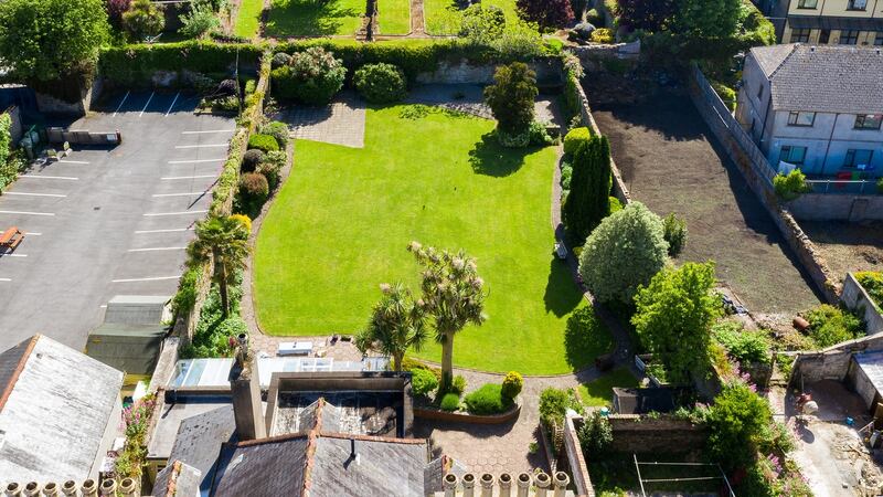 Aerial view of the garden