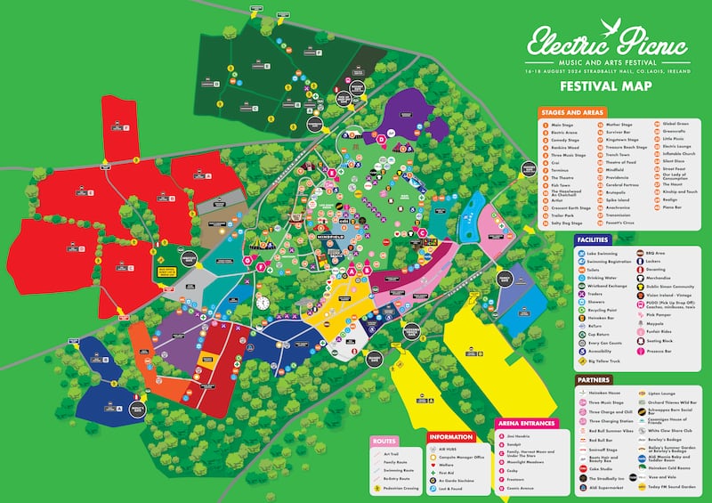 Electric Picnic 2024 Weather, main stage times, access map, ticket