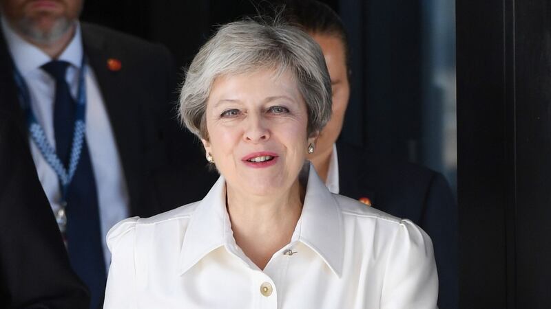 British prime minister Theresa May has repeatedly said no UK leader could agree to a plan that, she maintains, would split the UK, constitutionally and economically, in two. Photograph: Paul Ellis/AFP/Getty Images