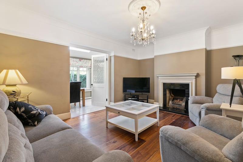 Livingroom: 50 Rathdown Park, Terenure, Dublin 6W, extends to 215sq m (2,314sq ft) and has a D2 Ber.