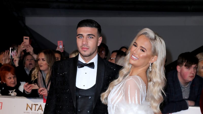 Molly-Mae Hague and Tommy Fury. File photograph: Isabel Infantes/PA