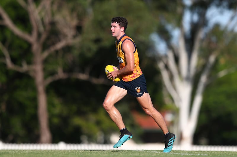 James Madden during a Brisbane Lions AFL training session at Leyshon Park in Brisbane, Australia. Photograph: Chris Hyde/Getty Images