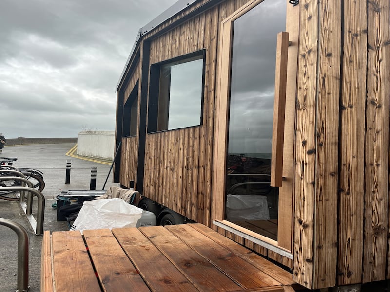 The sauna at the Forty Foot, one of Dublin's best-known sea-swimming spots. Photograph: Sarah Slater