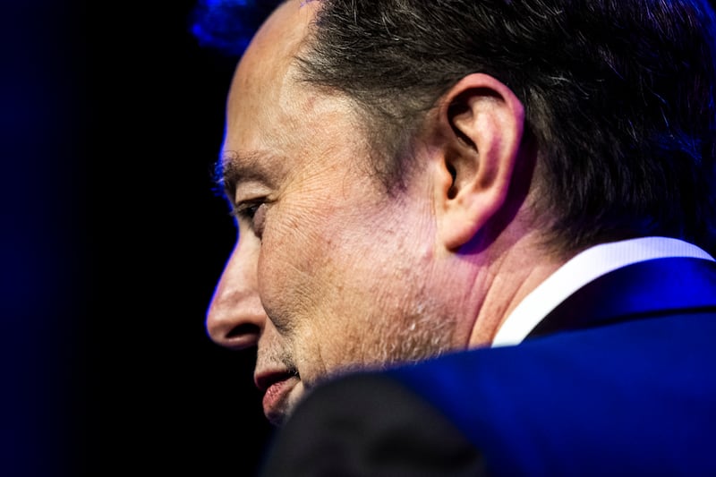 Donald Trump on Elon Musk (pictured) and his Department of Government Efficiency: 'I have a great help, Elon Musk, who has been terrific. He’s not gaining anything. In fact, I wonder how he can devote the time to it. He’s so into it.' Photograph: Graham Dickie/The New York Times
                      