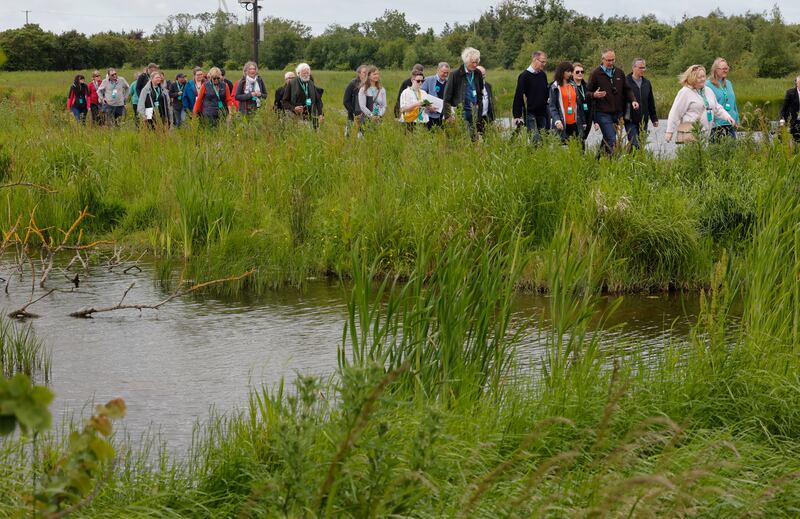 The Citizens’ Assembly on Biodiversity Loss visits the Turvey Nature Reserve near Donabate, Co Dublin. Photograph: Alan Betson / The Irish Times

