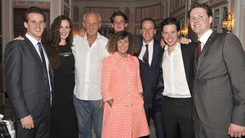 From left, Robert, Jessica, Paul, William, Anne (Paul’s wife), Paul-Emmet, Gavin and Nicholas Costelloe