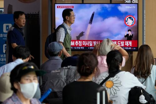 North Korea launches long-range missile that flies 1,000km towards Japan