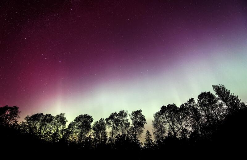 Northern Lights, Laceys Canal, Mullingar, Co. Westmeath. Photograph: James Crombie