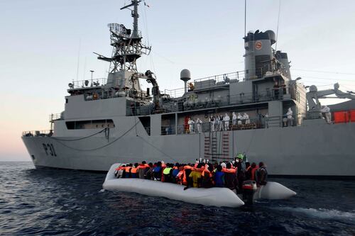 Number of refugees Irish Naval Service rescues in Mediterranean plummets