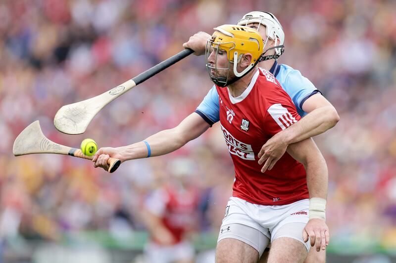 Cork's Declan Dalton and Dublin's Paddy Doyle in the quarter-final: Early start did not help but Cork failed to impress.
Photograph: Laszlo Geczo/Inpho