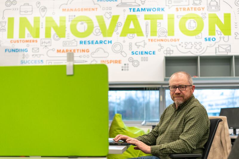 Bernard Joyce at the innovation hub at Atlantic Technological University in Castlebar, Co Mayo. Photograph: Keith Heneghan