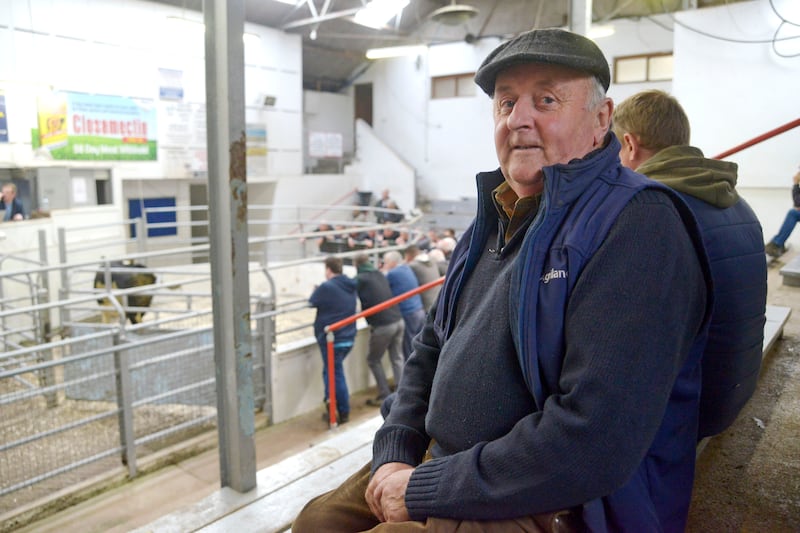 Richard White from Clonakilty, Co Cork, at Bandon Mart. Photograph: Denis Boyle