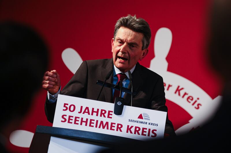 SPD Bundestag floor leader Rolf Mützenich: 'Isn’t it time we not only talked about how to fight a war, but also thought about how to freeze a war?' Photograph: Christian Marquatd /Getty 