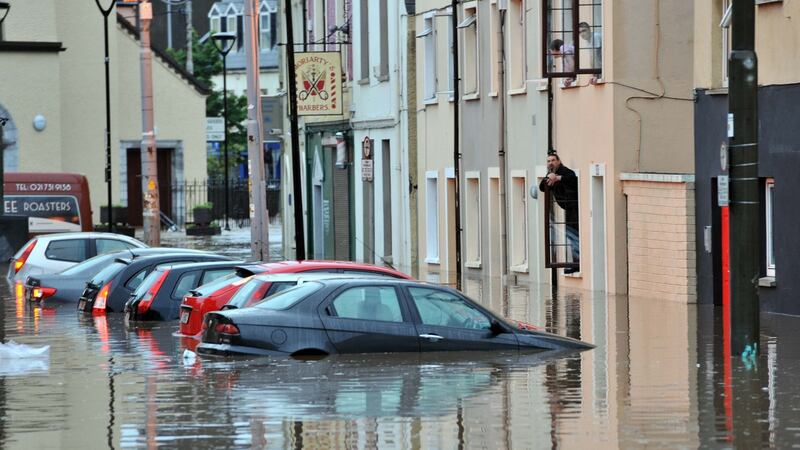 A flood in Blackpool, Cork City, in 2012. File photograph: Provision