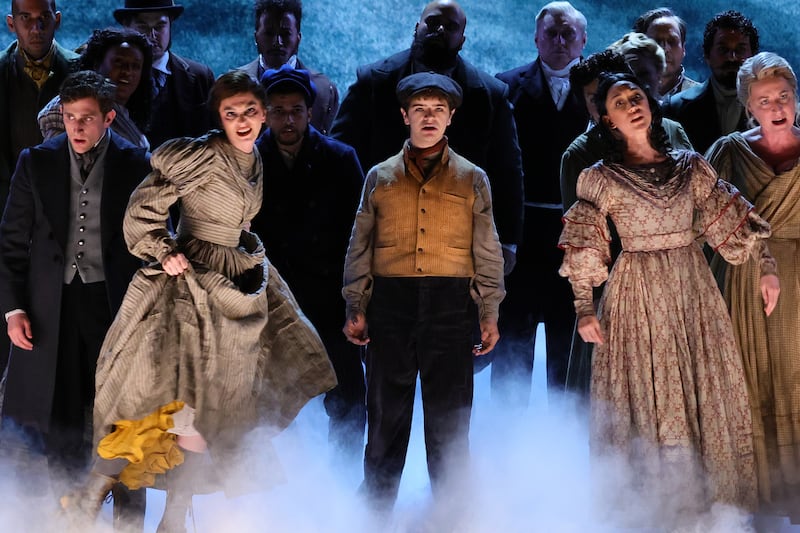 The cast of a New York production of Stephen Sondheim's Sweeney Todd: The Demon Barber of Fleet Street perform during the 2023 Tony Awards. Photograph: Theo Wargo/Getty