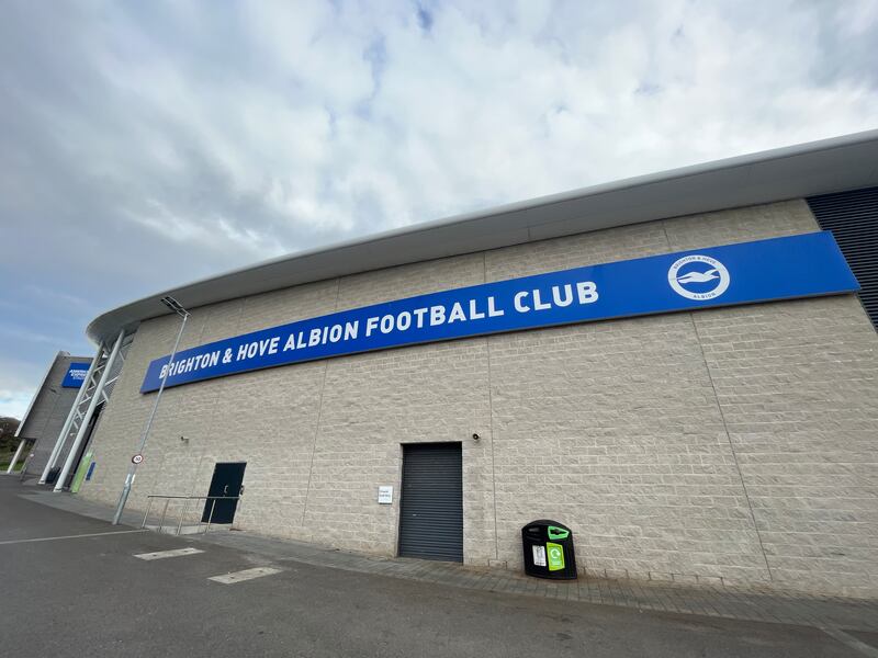 Brighton & Hove Albion's home ground, the American Express Stadium, where Irish teenager Evan Ferguson is hailed as the club's exciting new talent. Photograph: Mark Paul