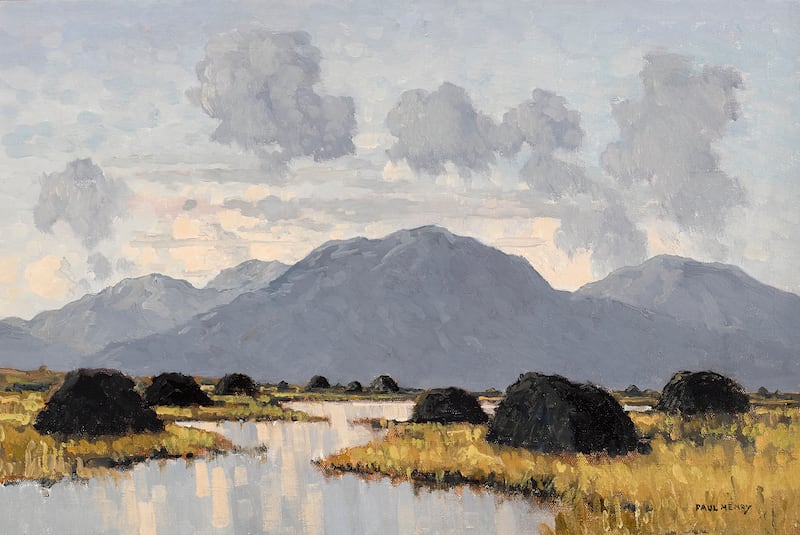 Paul Henry's Turf Stacks in the West (€120,000-€180,000) is included in Whyte's online auction