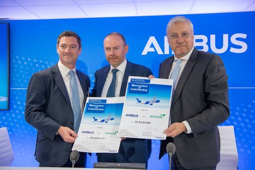 Lessor Avolon signs 20-aircraft deal with Airbus at Paris Air Show