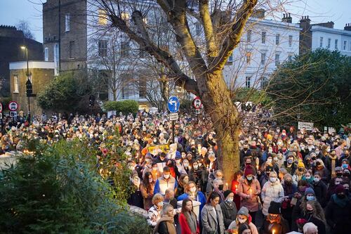 Ashling Murphy: People gather for vigils around world