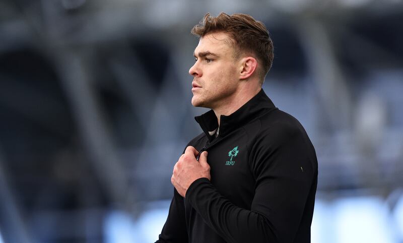 Ireland's Garry Ringrose: on the bench for Scotland game. Photograph: Ben Brady/Inpho