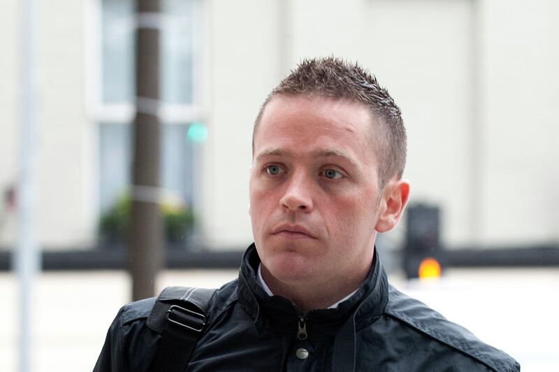 Pic Shows: Garda Paul Fogarty arriving at Dublin Circuit Criminal Court today.