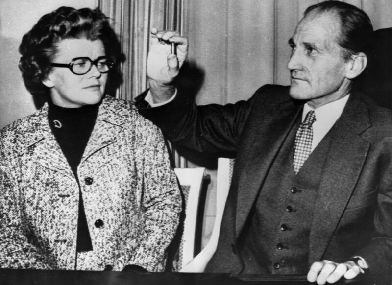 In captivity Tiede Herrema, seen here with wife Elisabeth after his release, was forced to record messages of anti-government propaganda. Photograph: Getty