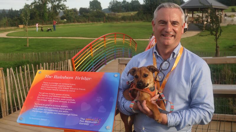 DSPCA chief executive Pat Watt says he hopes the garden will open up a conversation about the grief people feel when pets die. Photograph: Ronan McGreevy