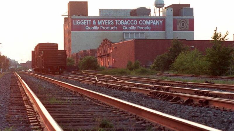 The Liggett and Myers Tobacco building in downtown Durham, North Carolina. Photograph: Travis Heying/AFP/Getty Images