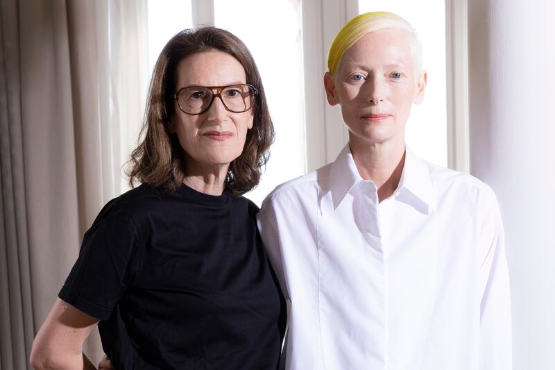 Collaborators: Joanna Hogg and Tilda Swinton. Photograph: Joel C Ryan/AP