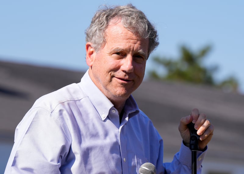 US election: Democrat Sherrod Brown is fighting to win another term in Ohio. Photograph: Jeff Dean/AP