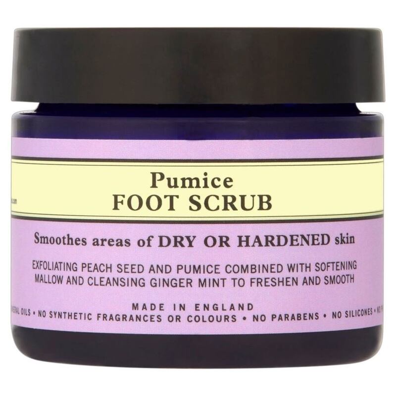 Neal’s Yard Pumice Foot Scrub (€17.25 at nealsyardremedies.com)