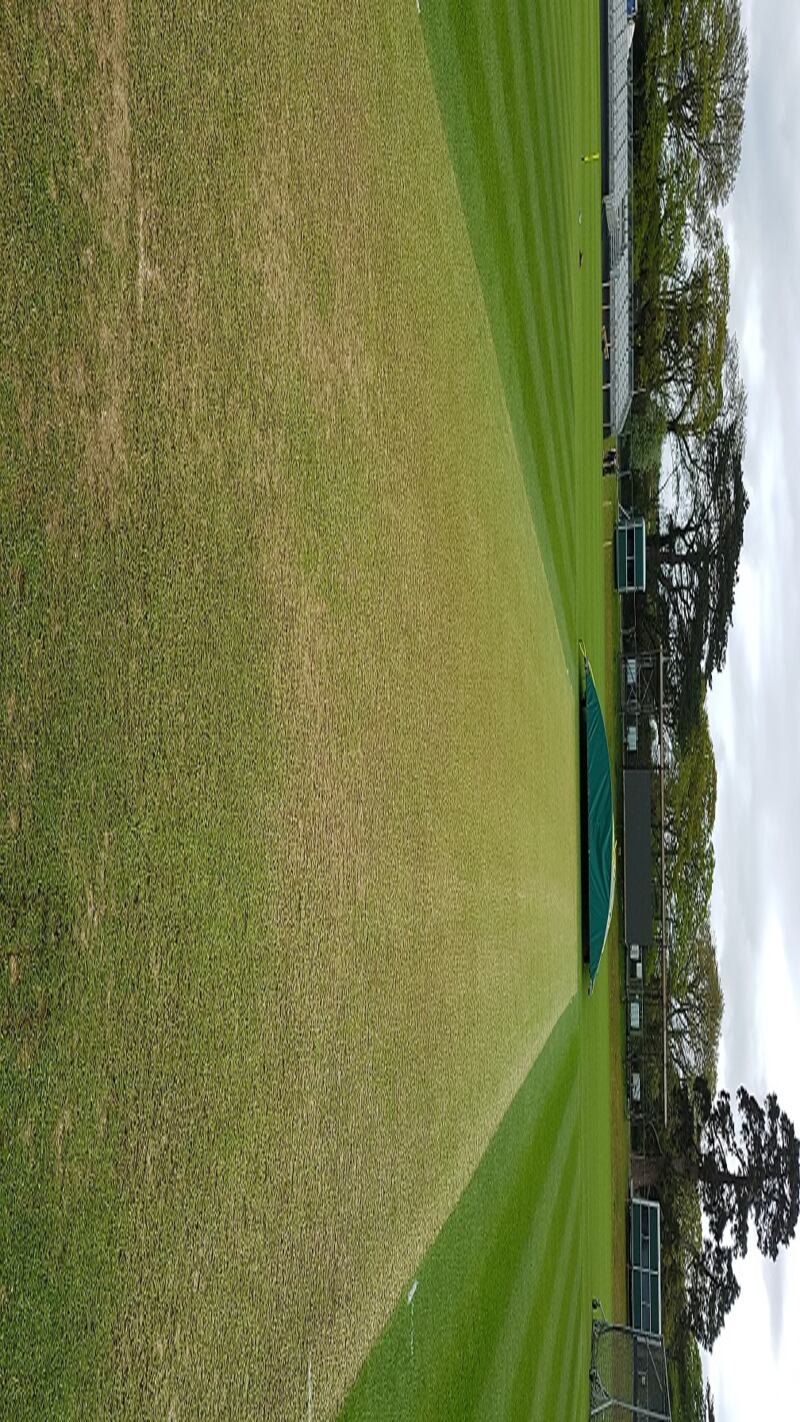 The pitch for the historic Test match between Ireland and Pakistan in Malahide on Tuesday. Photograph: Emmet Riordan