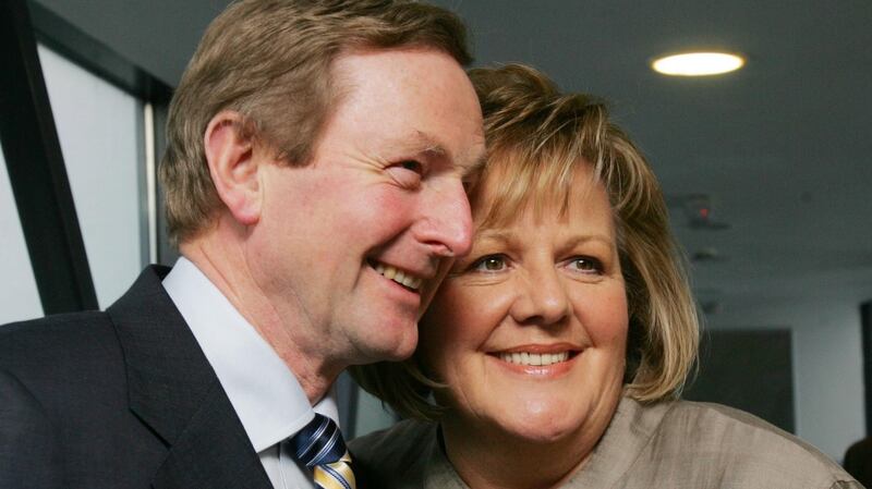 Taoiseach  Enda Kenny and his wife Fionnuala celebrate his election at the Mayo constituency count centre   at the TF Royal Theatre and Event Centre, Castlebar, in 2011. Photograph: Bryan O’Brien