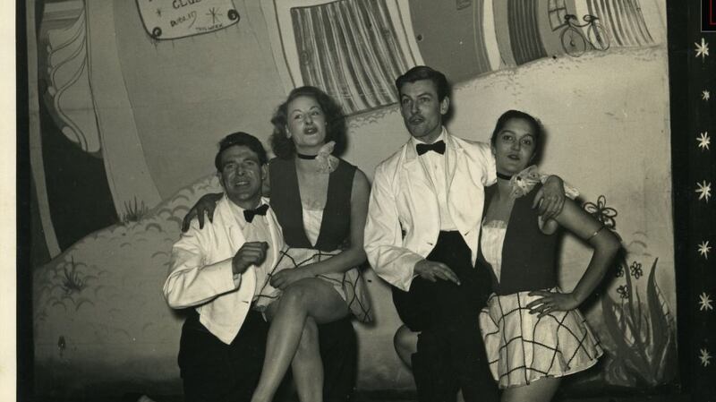 Cast of the Pike Theatre Follies in 1954: A defunct theatre chronicled in Ghosts of Baggotonia, the venue was established in 1953 by Alan Simpson and Carolyn Swift. Photograph: Genevieve Lyons Archive, NUI Galway