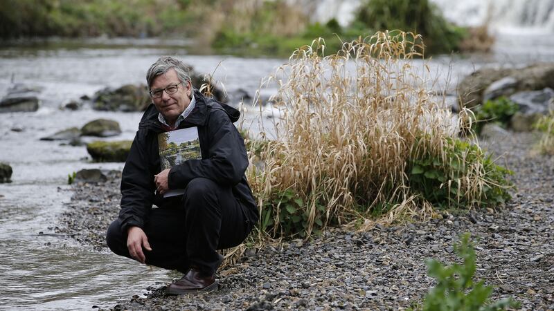 Editor of the Streamscapes Dodder manual Mark Boyden on the bank of the river. Photograph: Nick Bradshaw