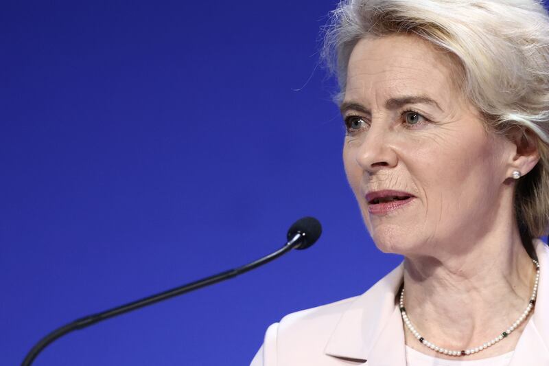 Ursula von der Leyen said the concentration of wolf packs in some European regions has become a real danger for livestock. Photograph: PA