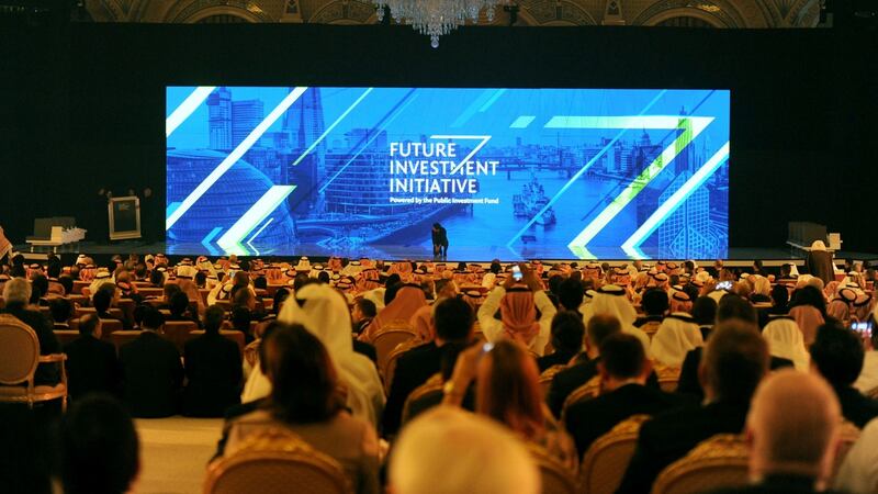 Attendees at  the Future Investment Initiative (FII) conference in Riyadh, dubbed ‘Davos in the Desert’.