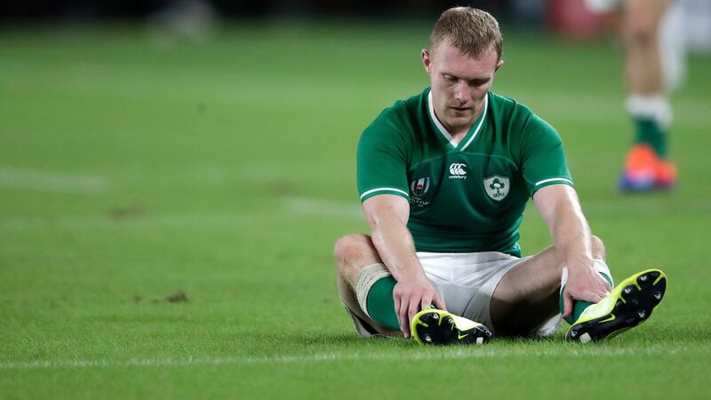 Keith Earls after Ireland’s defeat to Japan in Shizuoka. Photograph: Jae Hong/AP