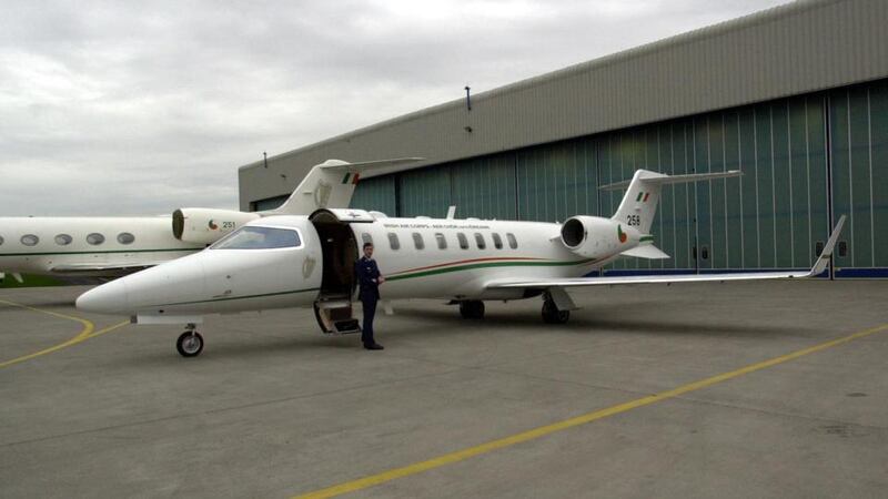 The Learjet 45 aircraft at Casement Aerodrome in Baldonnel. File photograph: Bryan O’Brien/The Irish Times.