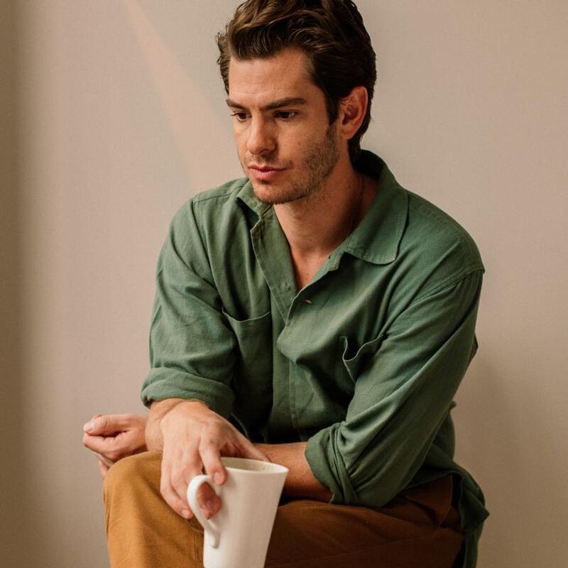 Andrew Garfield: ‘I’ve surrounded myself with things that make the deeper parts of me come alive.’ Photograph: Alana Paterson/New York Times