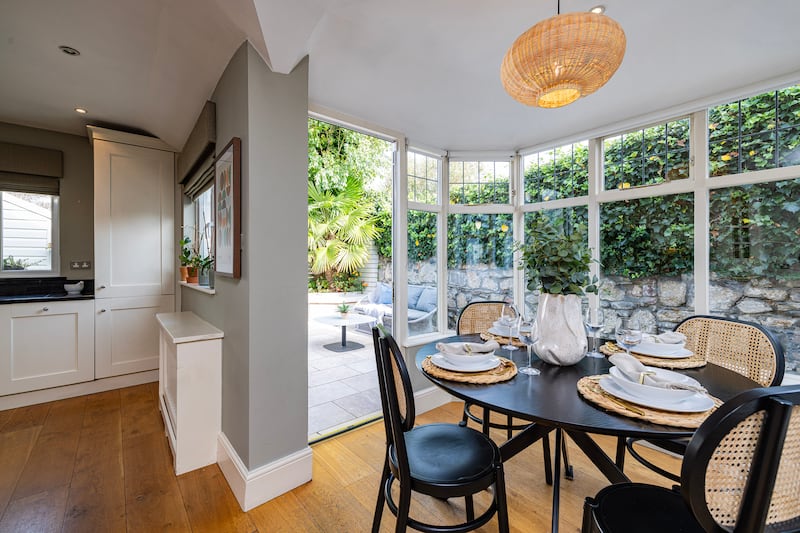 Conservatory-style dining space
