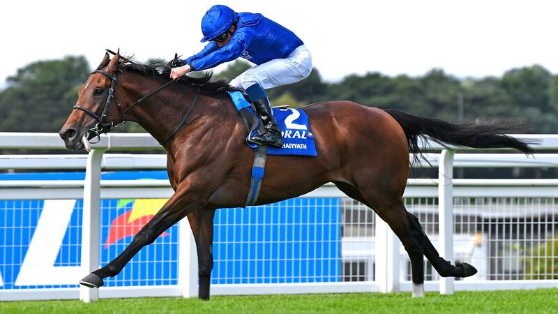 Ghaiyyath was an impressive winner of the Coral-Eclipse at Sandown under William Buick. Photograph: Francesca Altoft/Getty