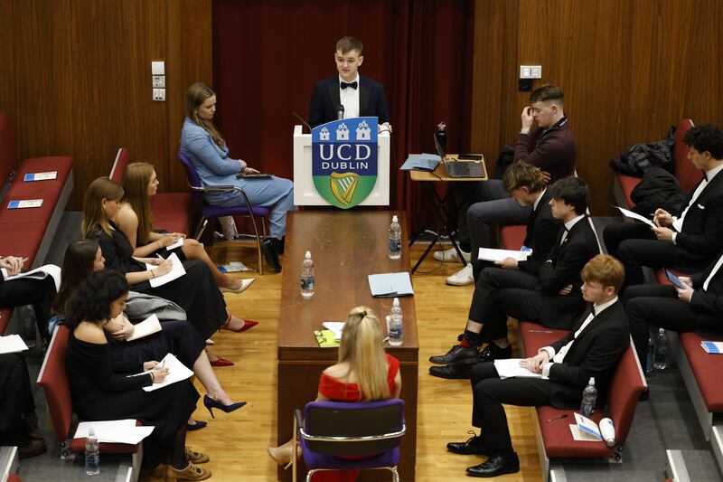 Friday night's semi-final of The Irish Times Debate.  Photograph Nick Bradshaw / The Irish Times