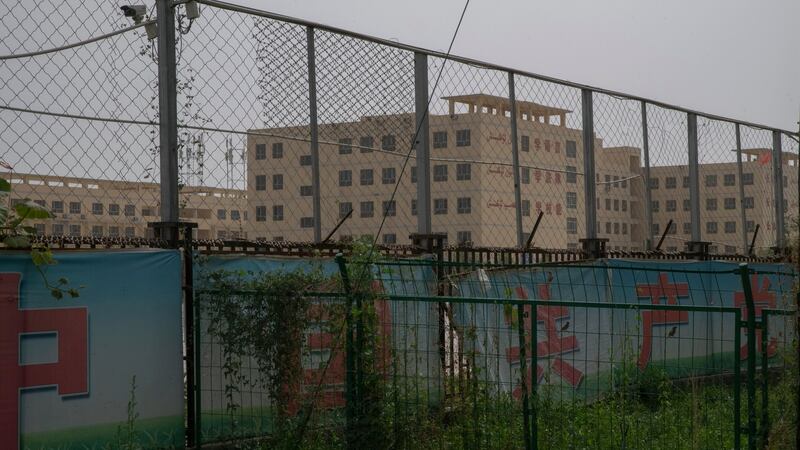 A file photo of a re-education camp for ethnic Uyghur in Hotan, in China’s Xinjiang province. Photograph: Gilles Sabrié/The New York Times