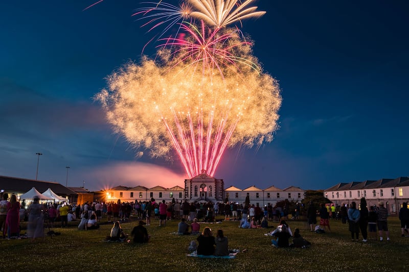 Spike Island's stunning fireworks show can be seen all the way from Crosshaven. Photograph: Joleen Cronin